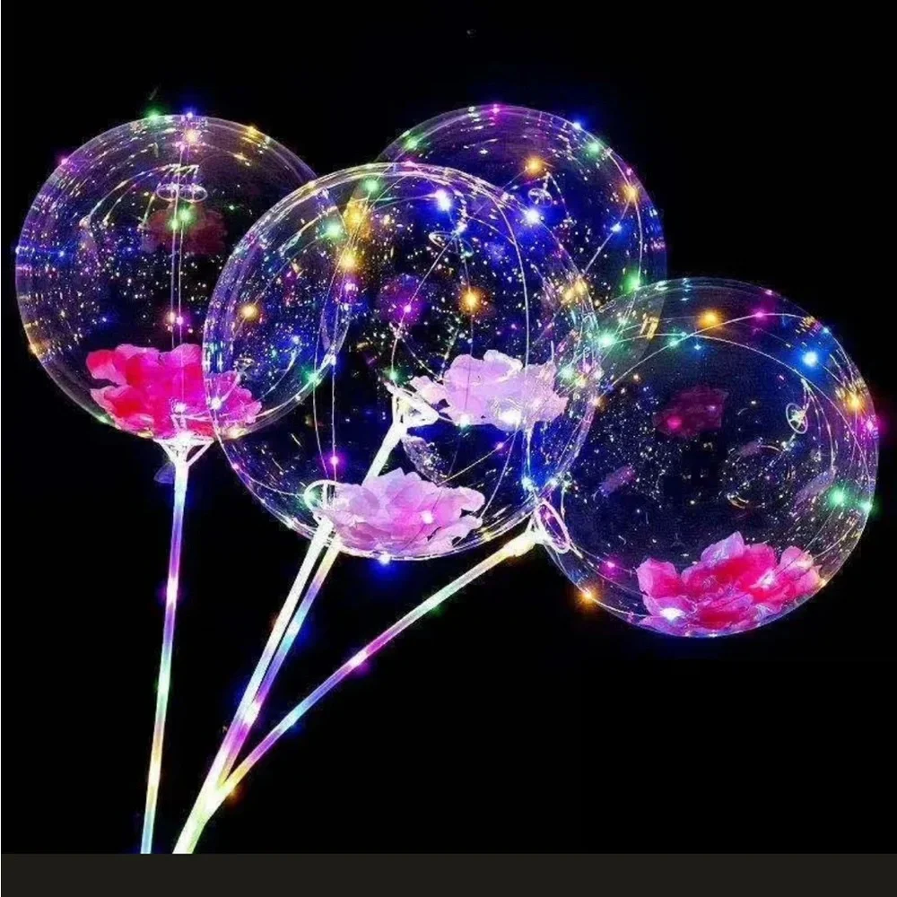 Pack of 12 BoBo LED Balloons 20